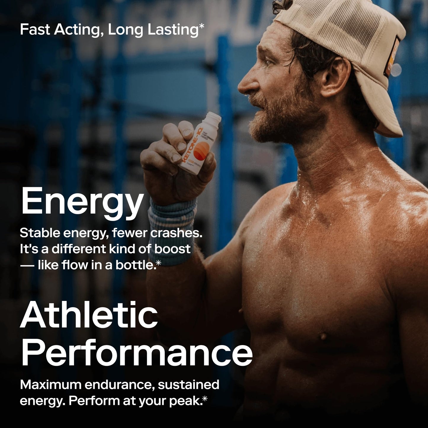 Ketone-IQ Ketone Energy Shots - Peach | 5g Ketones, 100mg Green Tea Caffeine, B Vitamins - 24 On-The-Go Shots