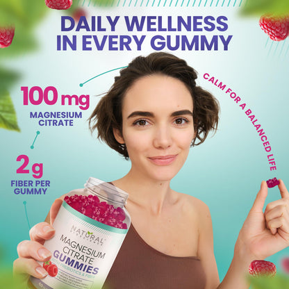 Natural BioScience Sugar Free Magnesium Gummies – Calming Anti-Stress & Sleep Support