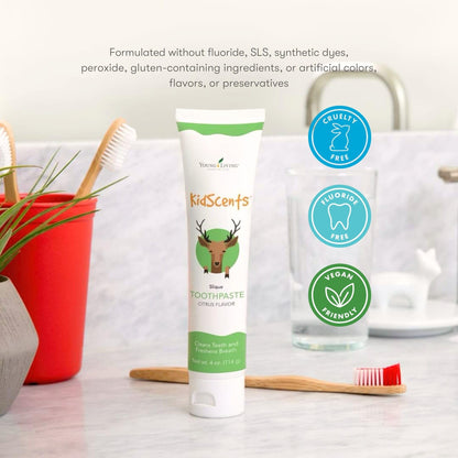 KidScents Slique Toothpaste for Kids – 4 oz | Fluoride & SLS Free