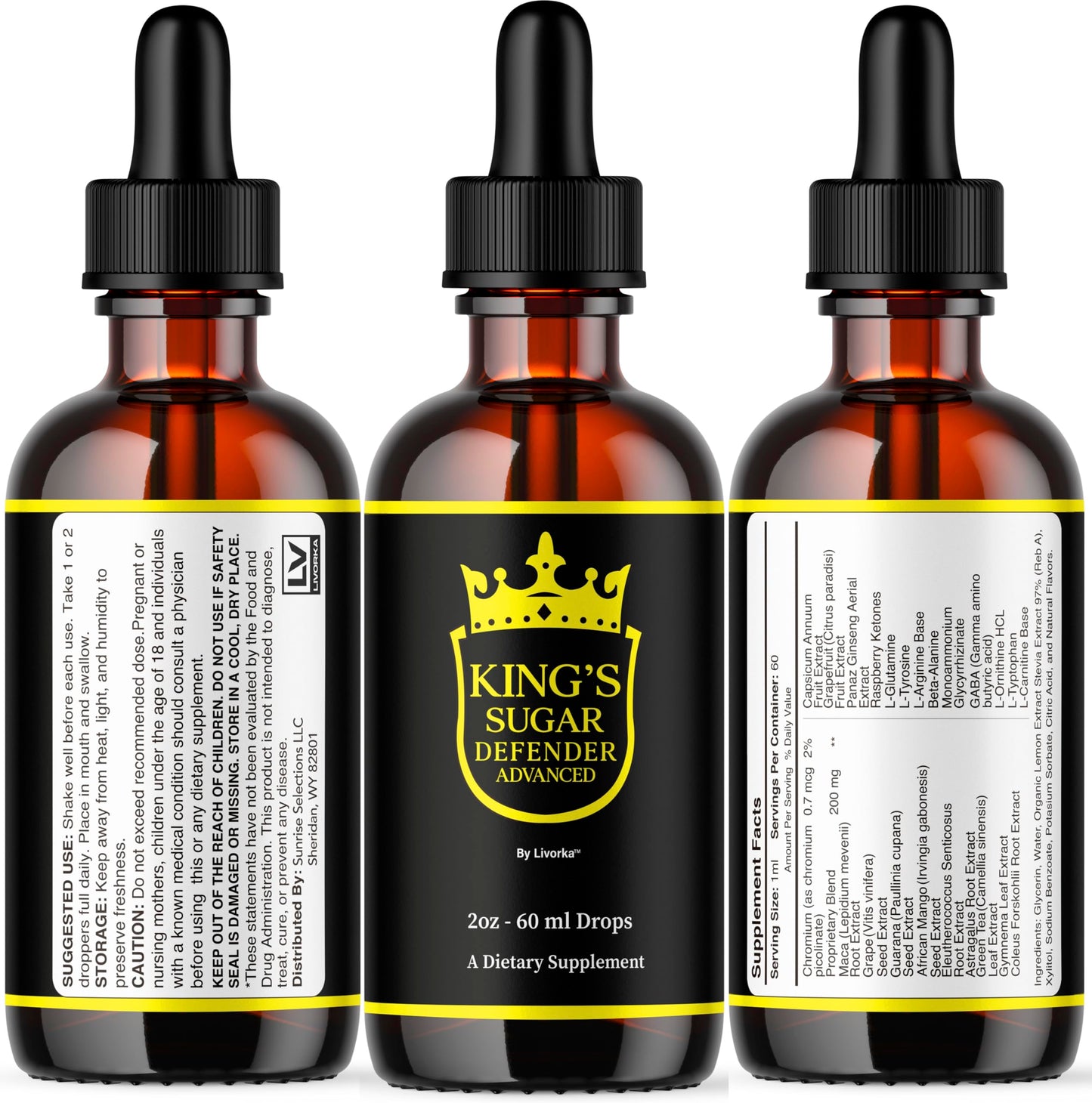 Kings Sugar Defender Drops (5 Pack) – Advanced Formula for Health & Wellness