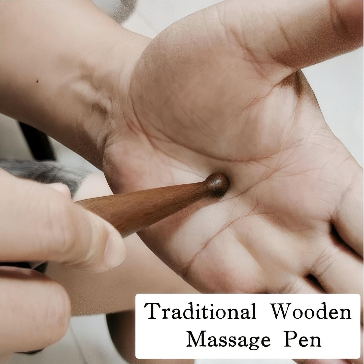 KINTEGOOD Sandalwood Acupoint Massage Pen – Traditional Wooden Acupressure Tool