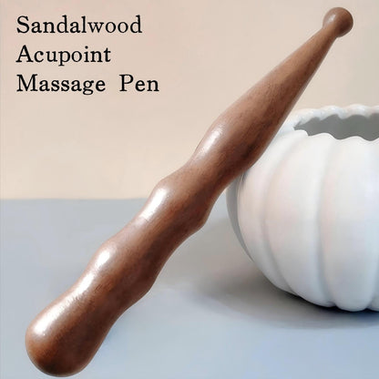 KINTEGOOD Sandalwood Acupoint Massage Pen – Traditional Wooden Acupressure Tool