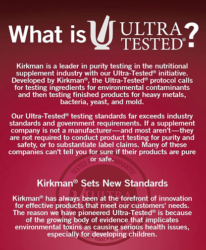 Kirkman Calcium with Vitamin D3 Powder - 8 oz | Essential Minerals for Strong Bones