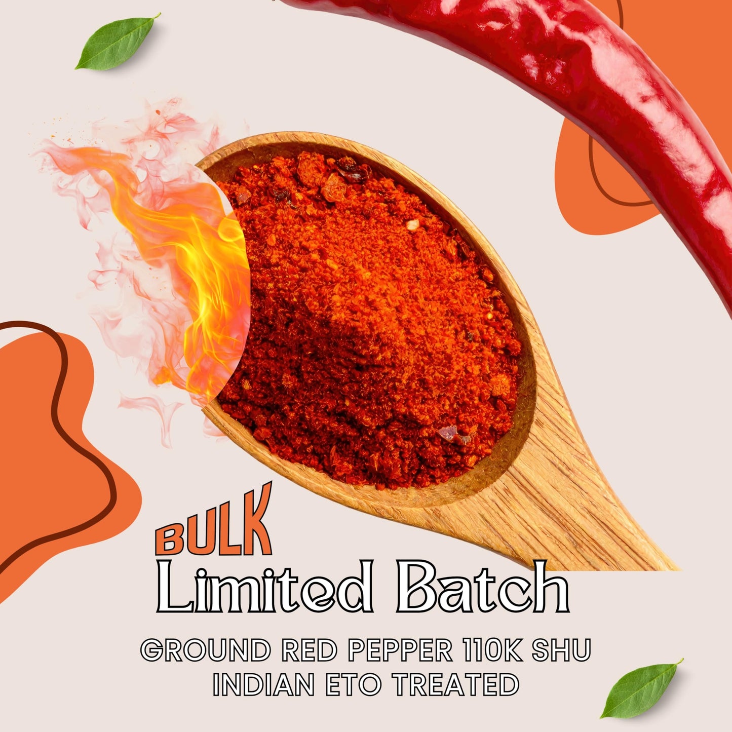 Pure Heat Indian Cayenne Pepper Powder 1 lb – 110k HU, Gluten Free, Vegan | Sweet Sunnah