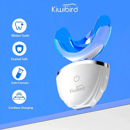 KIWIBIRD Teeth Whitening Kit for Sensitive Teeth – 3 Gel Pens & LED Light