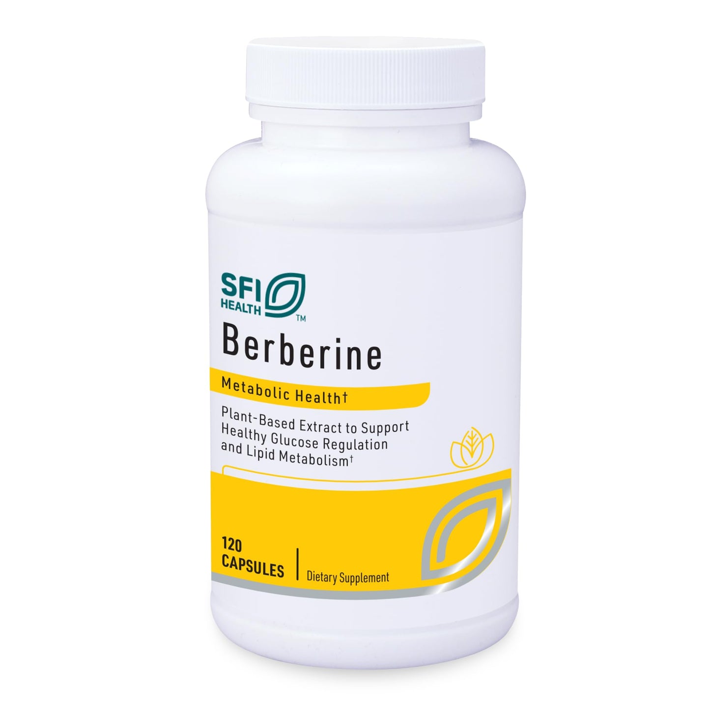 Klaire Labs Berberine HCI 500mg | Gluten-Free, Hypoallergenic | SFI Health