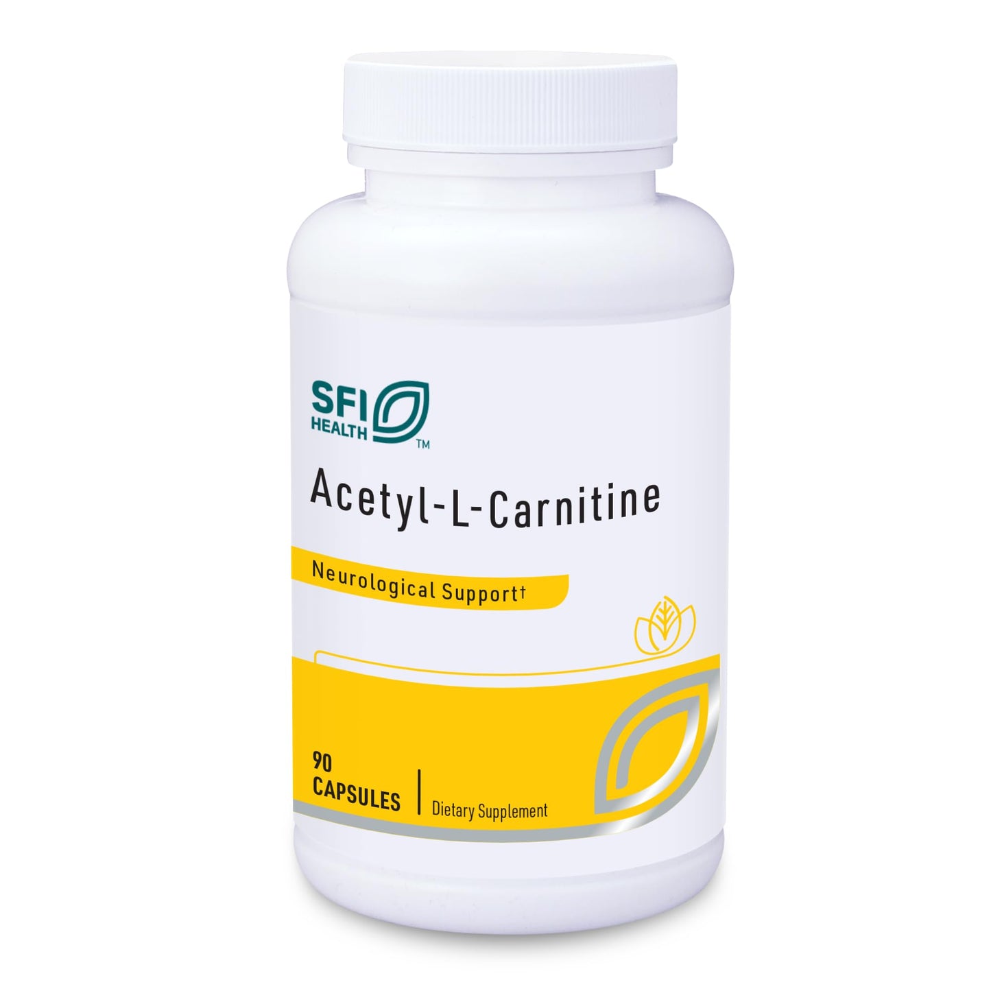 Klaire Labs SFI Health Acetyl-L-Carnitine 500 mg – Hypoallergenic Brain & Energy Support (90 Capsules)