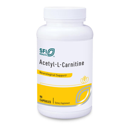 Klaire Labs SFI Health Acetyl-L-Carnitine 500 mg – Hypoallergenic Brain & Energy Support (90 Capsules)