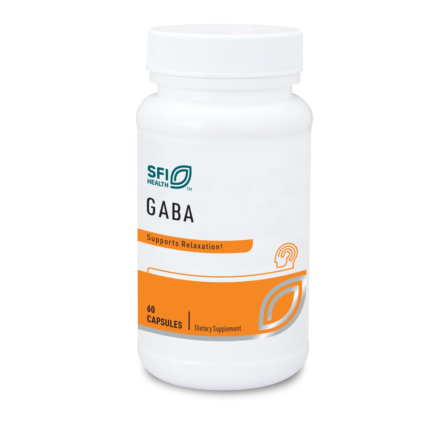 Klaire Labs SFI Health GABA - 420 Milligrams Gamma-Aminobutyric Acid, Neurotransmitter to Support Calm & Mood (60 Capsules)