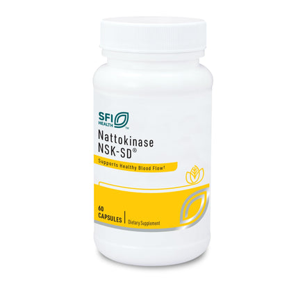 Klaire Labs SFI Health Nattokinase NSK-SD – Proteolytic Enzyme, Dairy & Gluten-Free (60 Capsules)