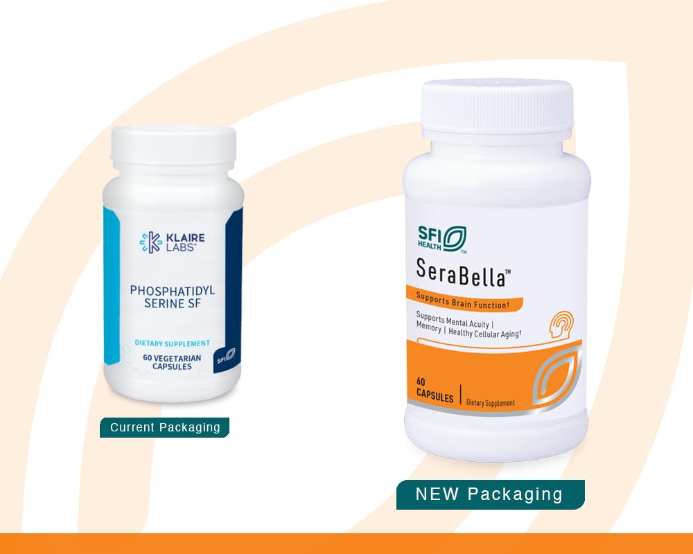 Klaire Labs SFI Health Phosphatidyl Serine SF – Soy Free from Sunflower Lecithin, 60 Capsules