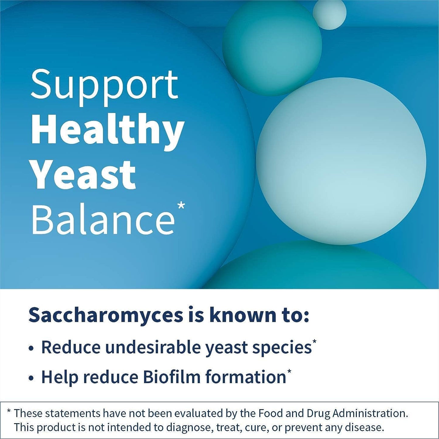 SFI Health Klaire Labs Saccharomyces Boulardii Probiotic – Acid-Resistant, Shelf-Stable, Dairy-Free (120ct)