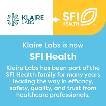 SFI Health Klaire Labs Saccharomyces Boulardii Probiotic – Acid-Resistant, Shelf-Stable, Dairy-Free (120ct)
