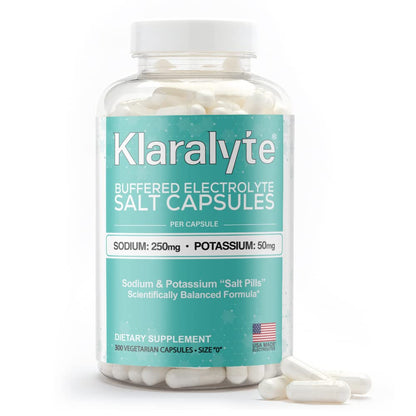 Klaralyte Buffered Electrolyte Salt Capsules – 300 Count