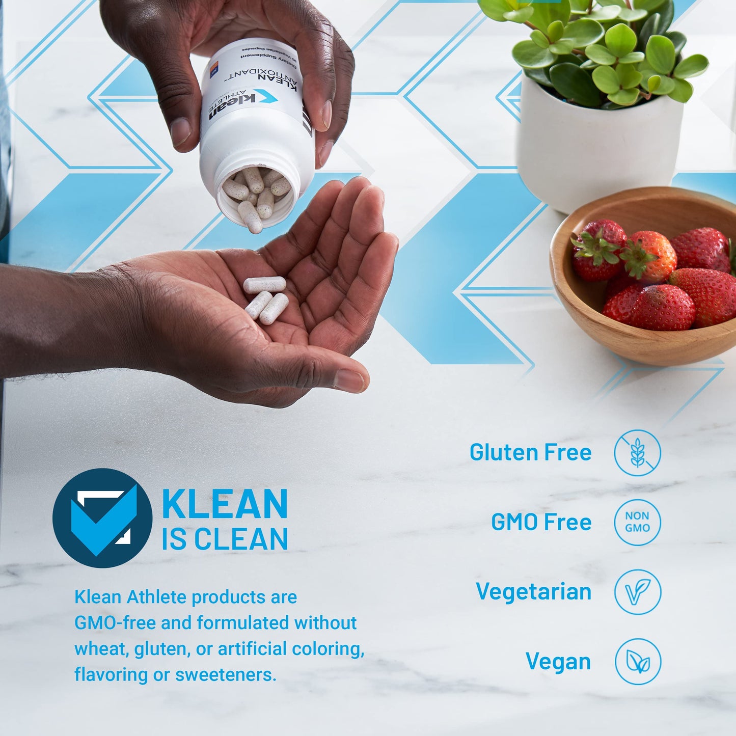 Klean Athlete Klean Antioxidant | ALA, L-Carnitine and Antioxidants to Help Guard Against Cellular Damage from Intense Training | NSF Certified for Sport | 90 Capsules