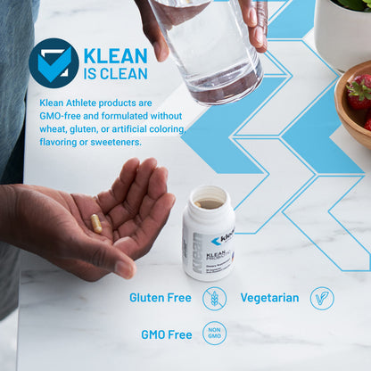 Klean Athlete Klean Probiotic | Shelf-Stable Probiotic for Immune & Digestive Support | NSF Certified for Sport | 60 Vegetarian Capsules
