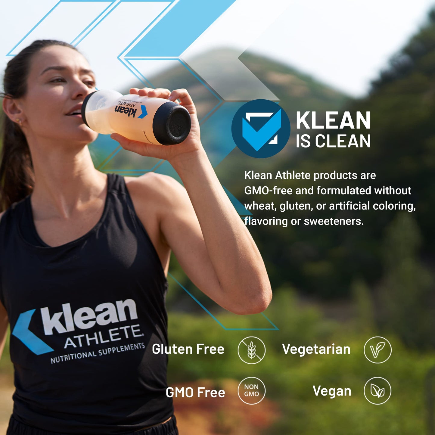 Klean Athlete Klean BCAA + Peak ATP – Amino Acid Supplement for Muscle Building & Recovery | 9.1 oz | Natural Orange