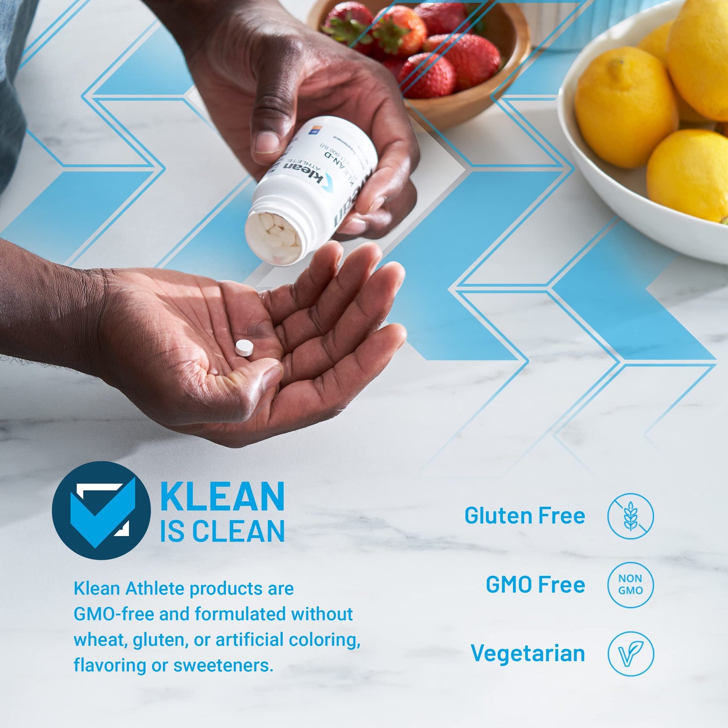 Klean-D 25 mcg (1,000 IU) Vitamin D3 — NSF Certified for Sport | Klean Athlete | 100 Tablets