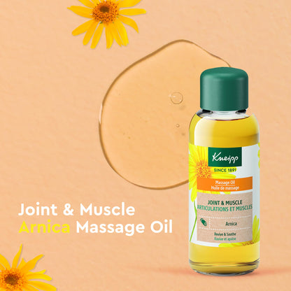 Kneipp Joint & Muscle Arnica Massage Oil – 3.4 fl oz | Vegan