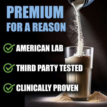 Knowman Labs Premium Collagen for Men – Coffee-Infused, 30 Servings