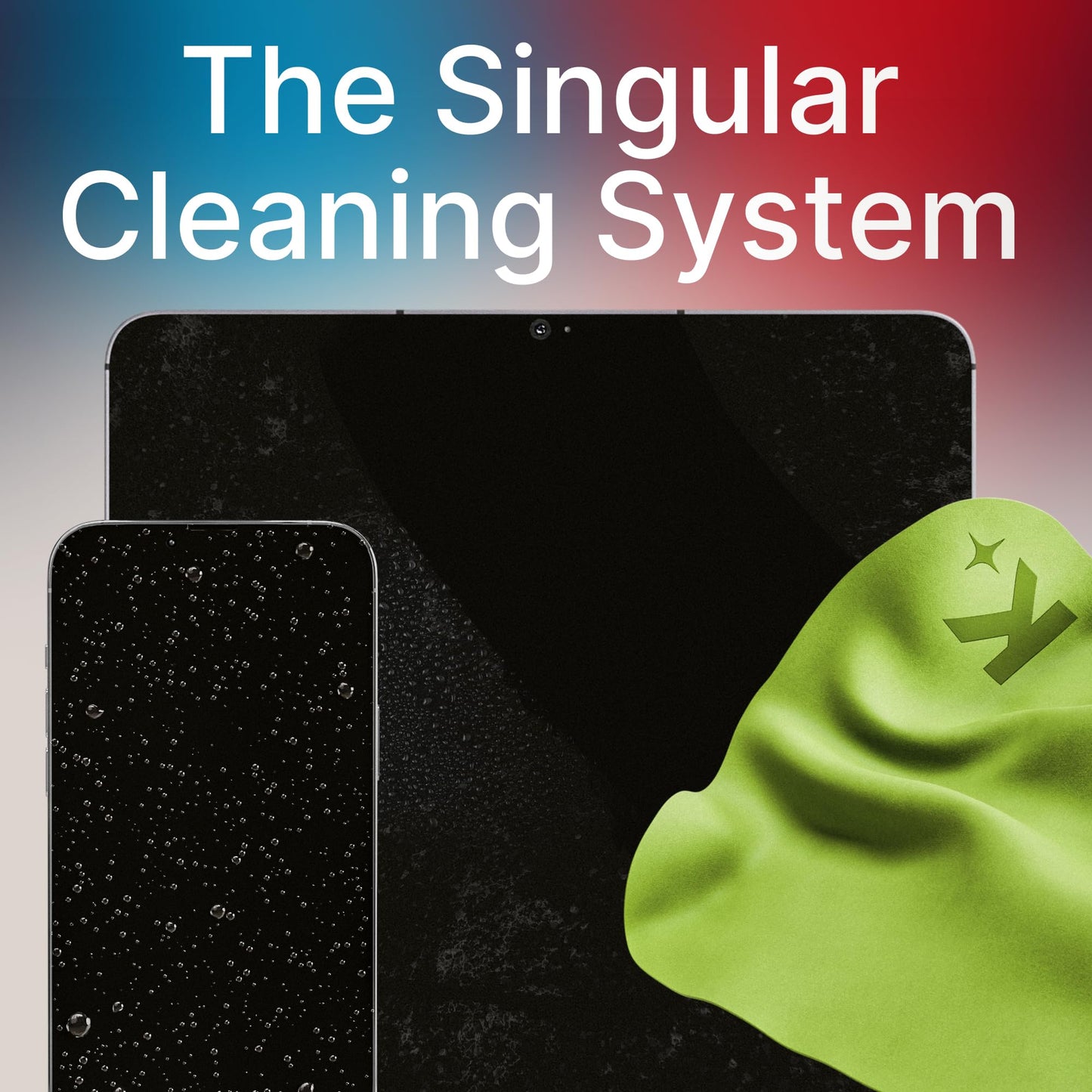 Koala Lens Cleaning Cloth - Japanese Microfiber (Black & Green, Pack of 6)