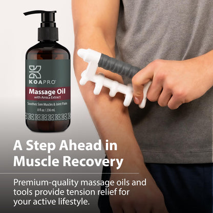 KOAPRO Arnica Sore Muscle Massage Oil – Post-Workout Relief, Anti-Cellulite & Deep Tissue Therapy (3 Pack)