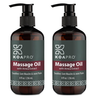 KOAPro Massage Oil 2-Pack – Lavender Arnica Oil for Pain Relief, 8 fl oz Each