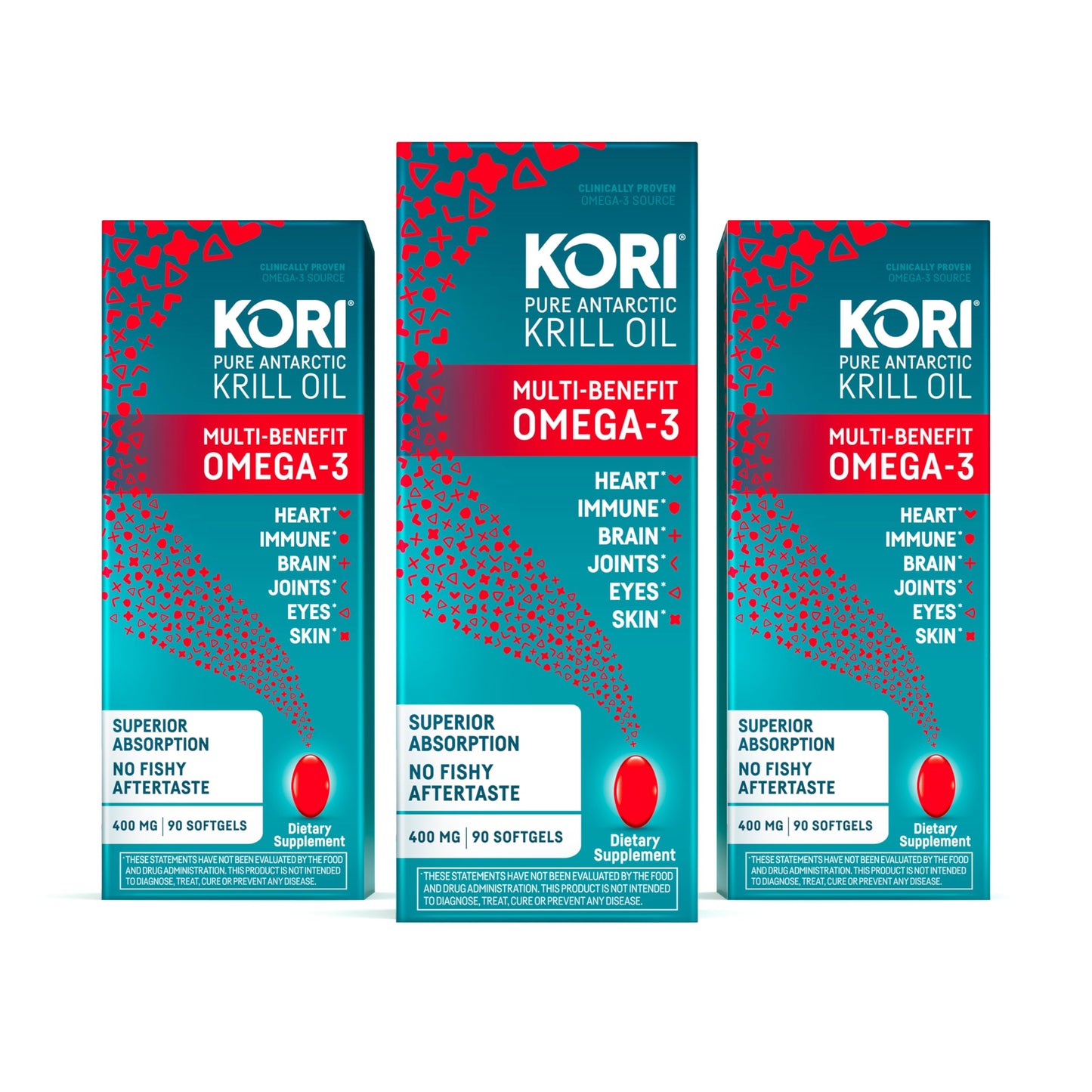 Kori Krill Oil Omega-3 Softgels – Superior Absorption Antarctic Krill, 400 mg, 270 Softgels (EPA & DHA)