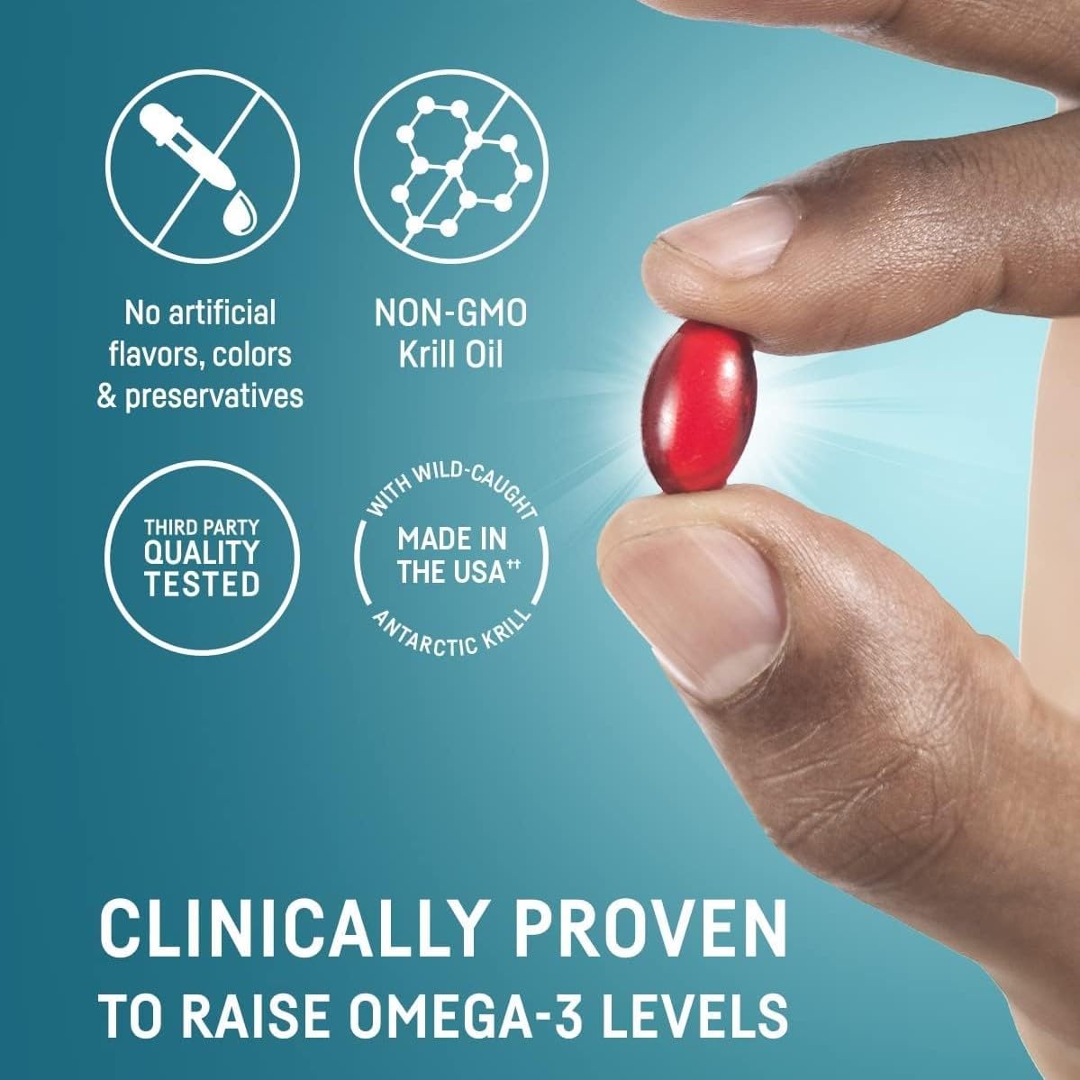 Kori Krill Oil Omega-3 Softgels – Superior Absorption Antarctic Krill, 400 mg, 270 Softgels (EPA & DHA)