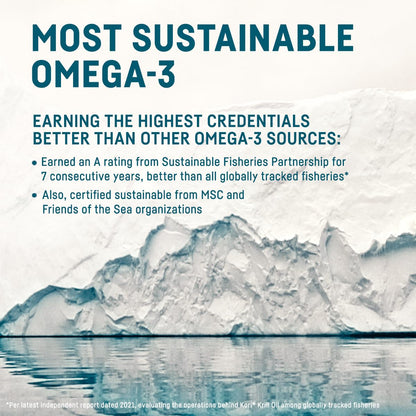 Kori Krill Omega 3 Excel Krill Oil 1000mg – 3 Pack, Non-GMO
