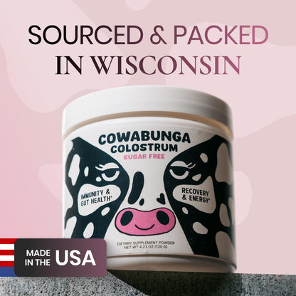 SonoHealth Cowabunga Colostrum Powder – Pure, Unaltered Colostrum for Immune & Gut Support