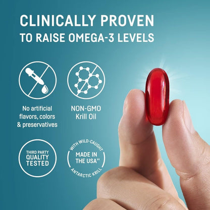 Kori Krill Oil Omega-3 | Antarctic Krill Oil with Superior Absorption | Pack of 3