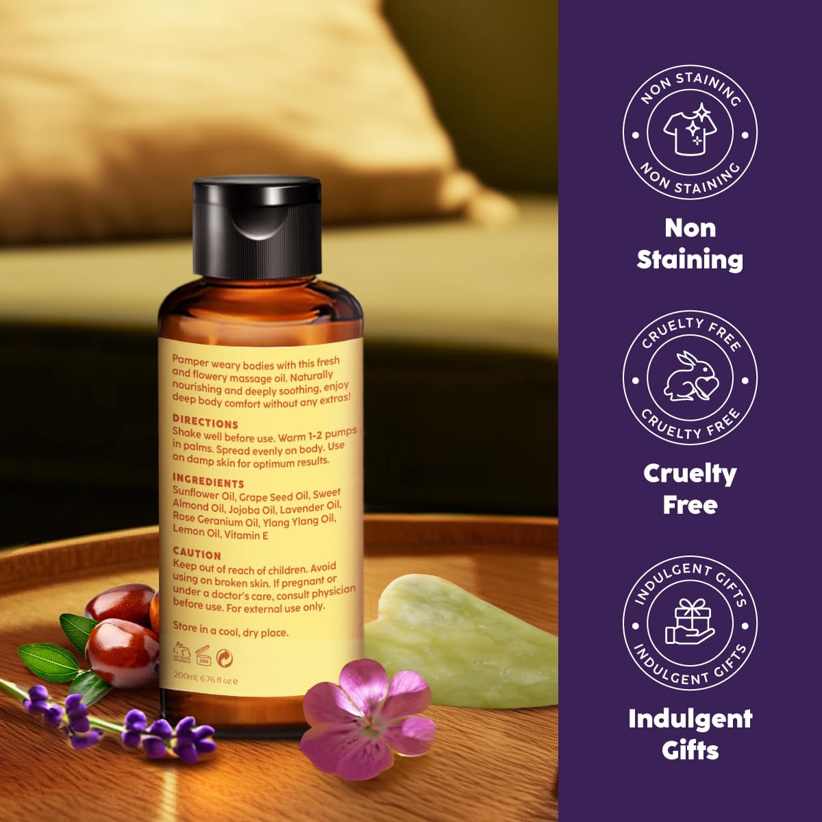 KUKKA Relax Massage Oil – 3.4 Fl Oz | Non-Greasy for Deep Relaxation, Massage Therapy