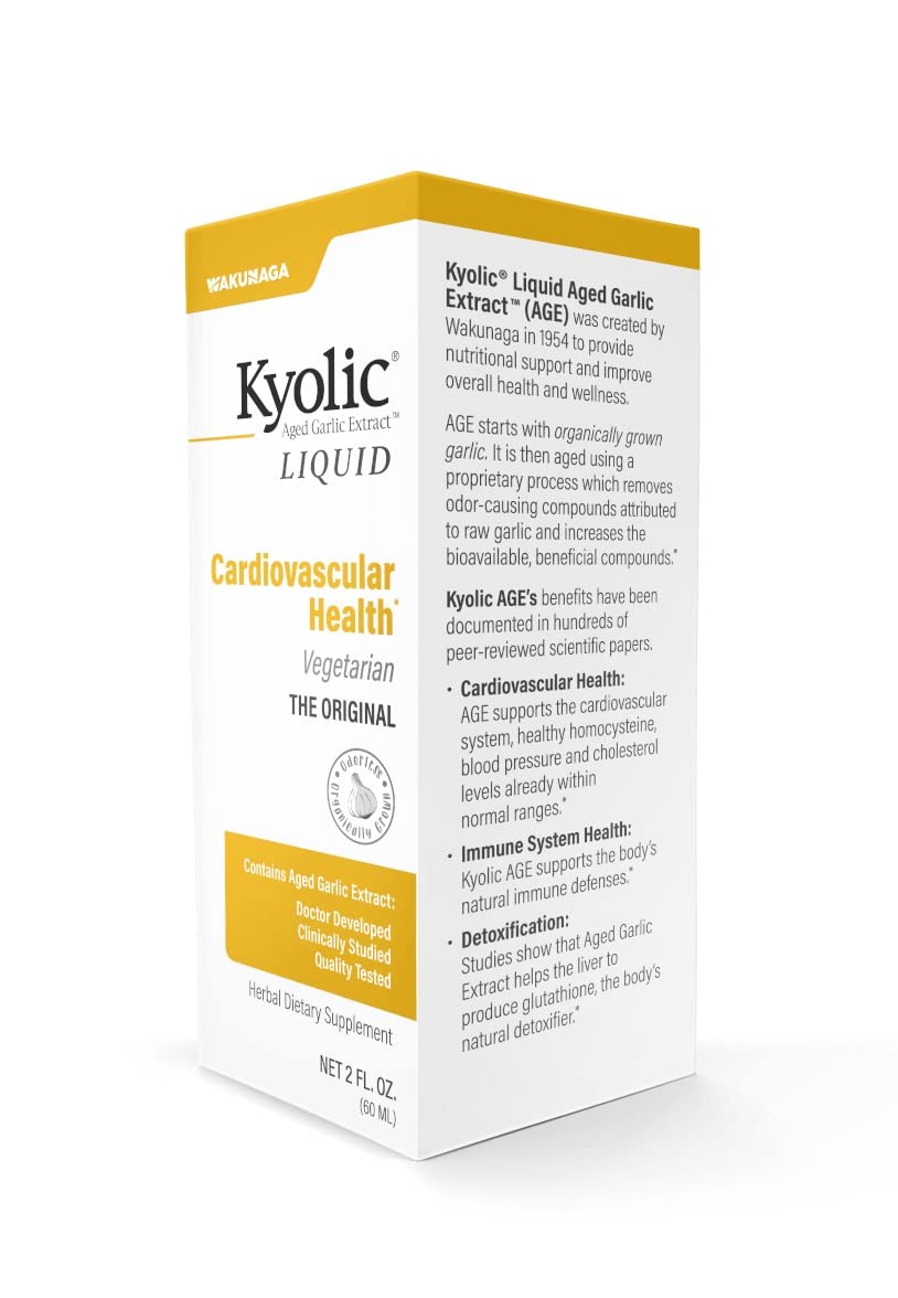 Kyolic Aged Garlic Extract Cardiovascular – Odorless, Organic Garlic
