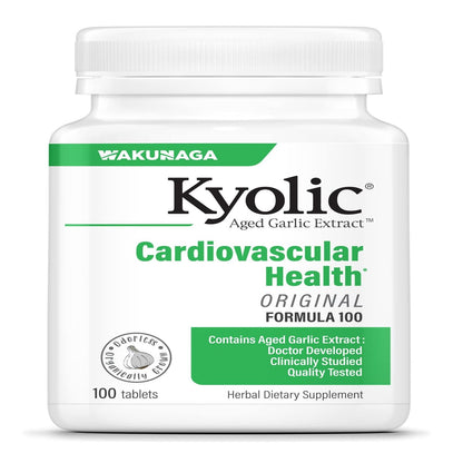 Kyolic Aged Garlic Extract Formula 100, Cardiovascular Health*, 100, Tablets