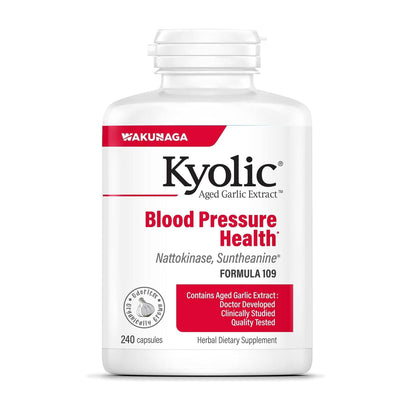 Kyolic Aged Garlic Extract Formula 109 – Blood Pressure Health, 240 Capsules