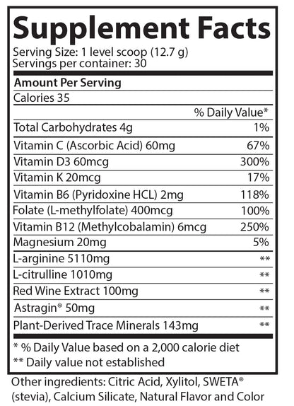 L-arginine Plus - 5110mg L-Arginine & 1010mg L, 13.4 oz | Nitric Oxide Booster