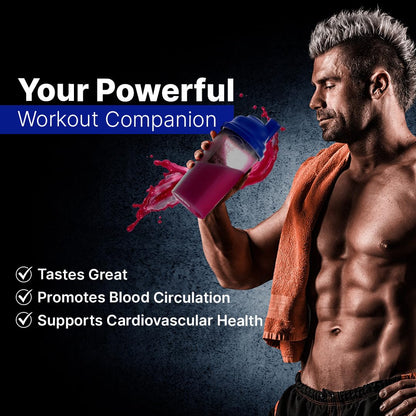 L-ARGININE PRO Supplement Powder – 60 Single-Serve Packets | 5,500mg L-Arginine + 1,100mg L-Citrulline | Grape Flavor