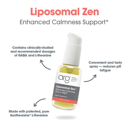 Allergy Research Group Liposomal Zen – GABA & L-Theanine Sleep Support