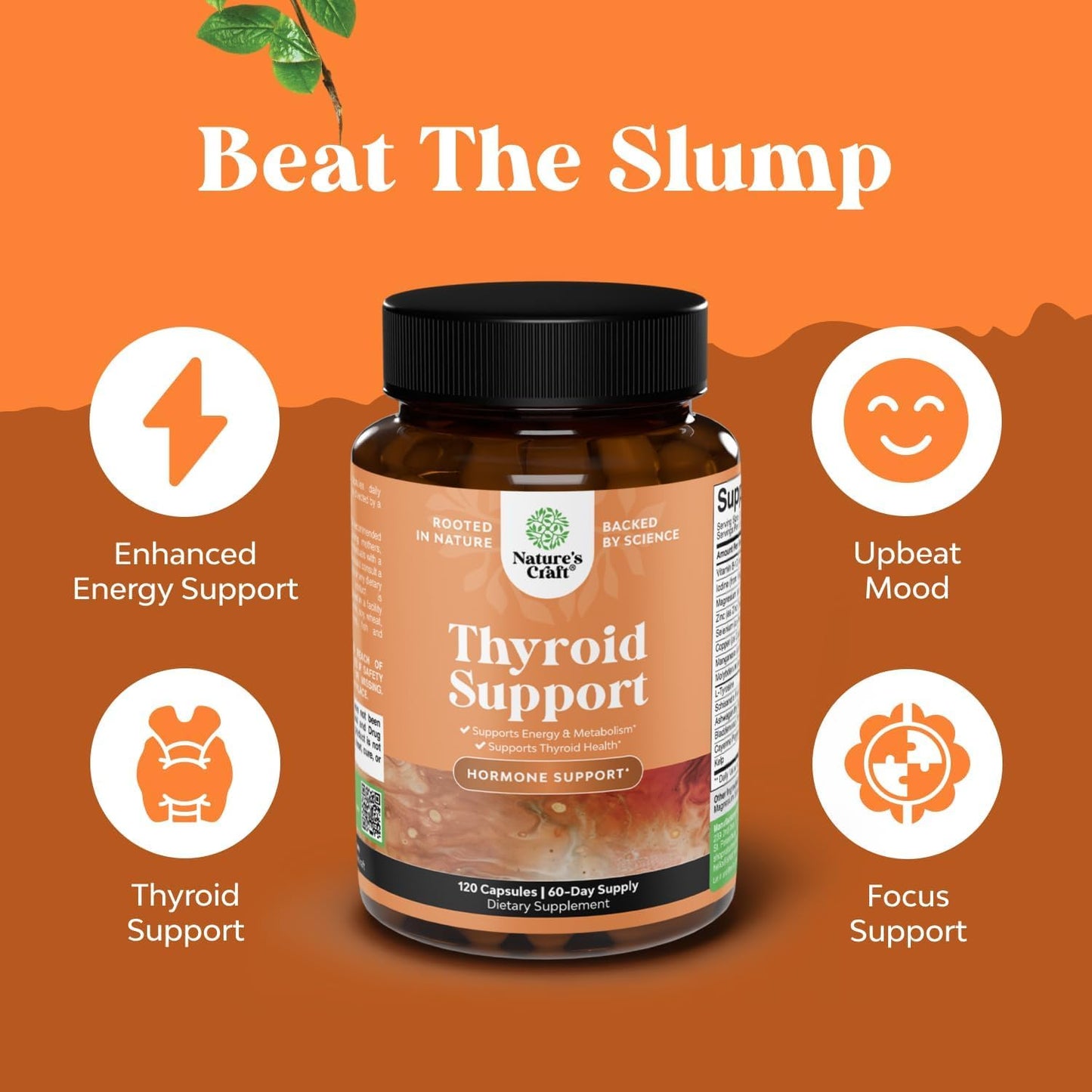 Herbal Thyroid Support Complex – Iodine, Ashwagandha for Energy & Hormone Balance