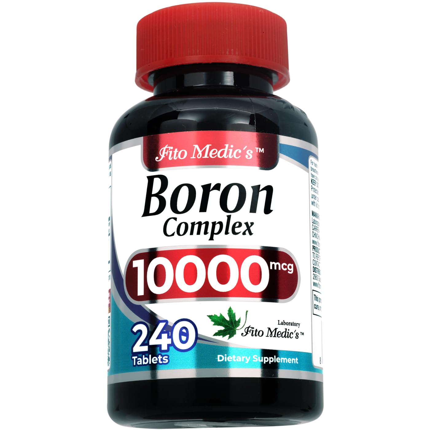 Lab Boron 10 mg – 240 Servings | Ultra-High Absorption Boron for Men | Fito Medic's