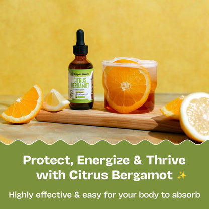 Citrus Bergamot Extract 25:1 Liquid Drops – Vegan & Gluten-Free | Heart Wellness & Metabolic Support