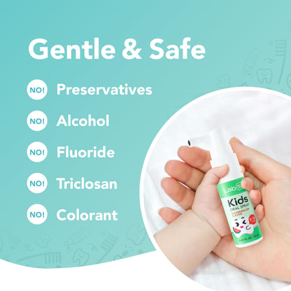 LAB52 Kids Oral Spray Gift Box – Fluoride Free, Xylitol Grape (3 Packs)