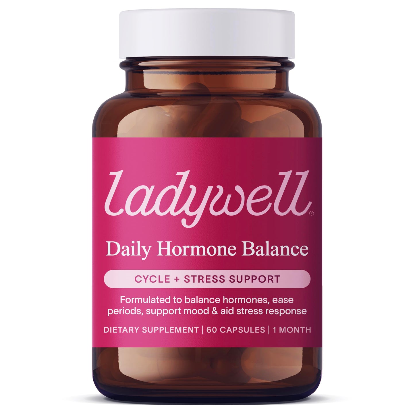 Ladywell Daily Hormone Balance Capsules | Natural Cycle Support for Women | 60 Ct