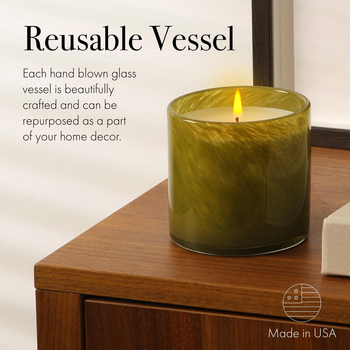 LAFCO New York Signature Candle: Sage & Walnut – 15.5 oz, 90-Hour Burn