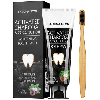 Lagunamoon Charcoal Toothpaste for Sensitive Teeth – No Peroxide