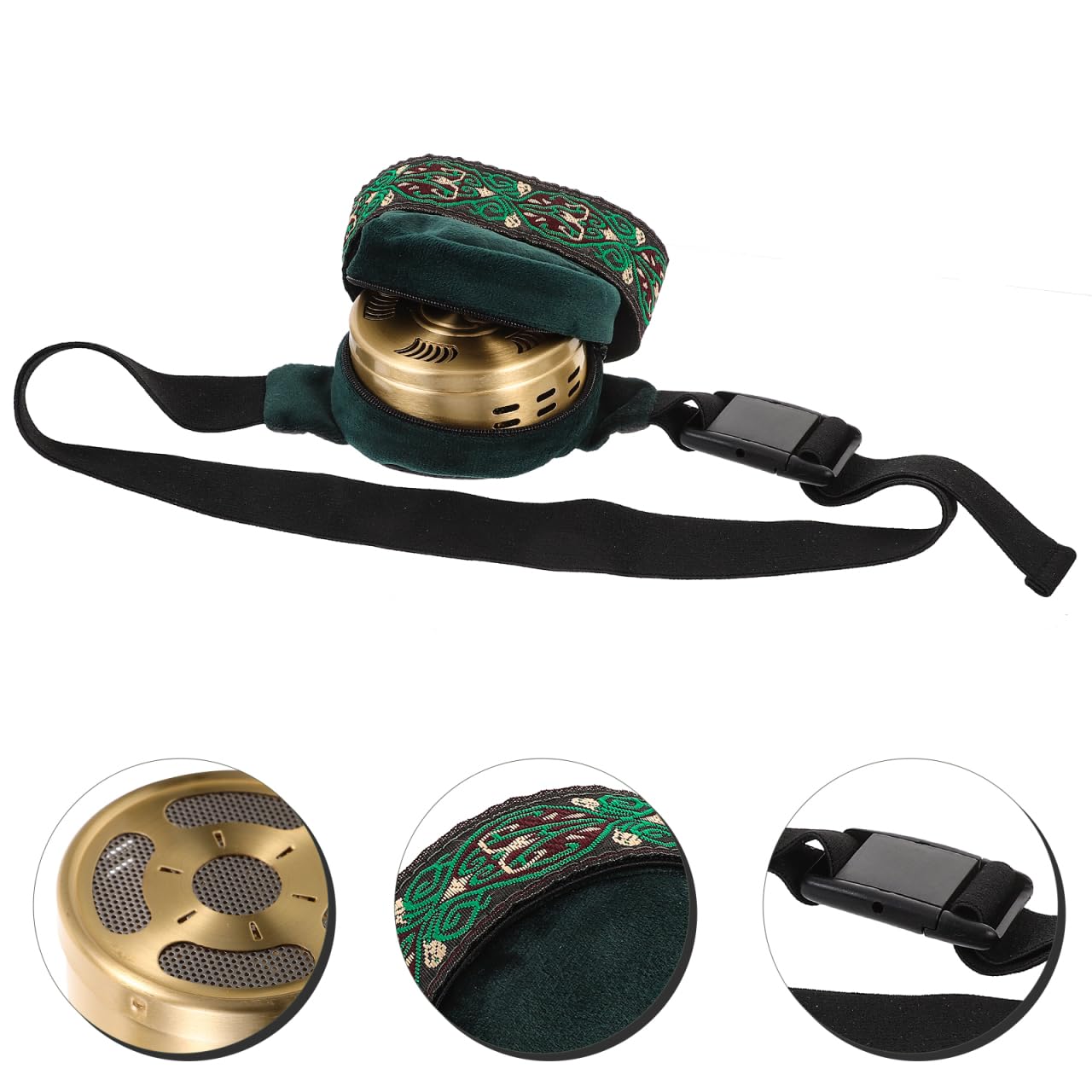 LALAFINA 2pc Smokeless Copper Moxibustion Box – Portable Therapy Bag for Waist, Neck, Knee, Shoulder, Back