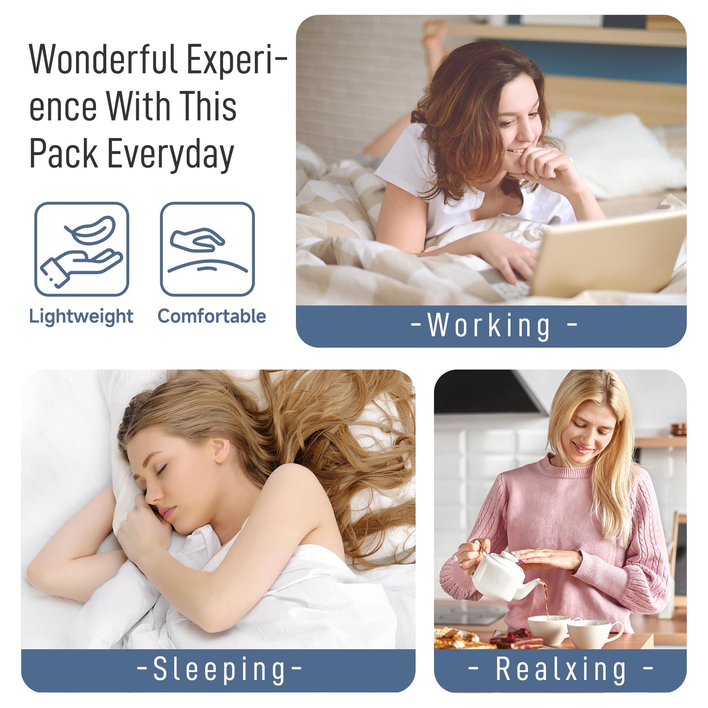 Langsprit Castor Oil Pack Wrap – Organic Cotton, Reusable Castor Oil Pads for Liver Detox