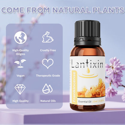 Lantixin Pure Frankincense Essential Oils for Diffusers – 0.5 oz
