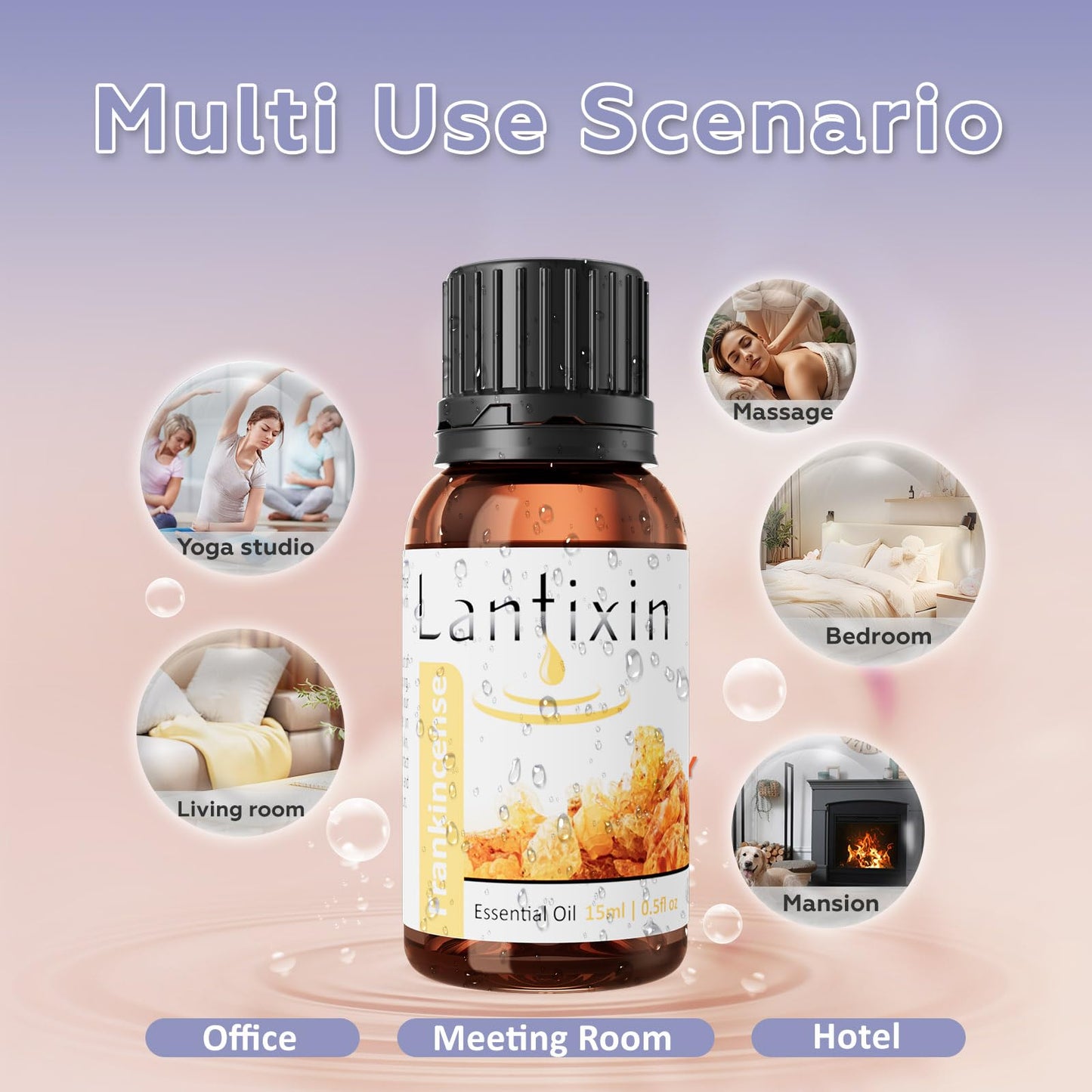 Lantixin Pure Frankincense Essential Oils for Diffusers – 0.5 oz